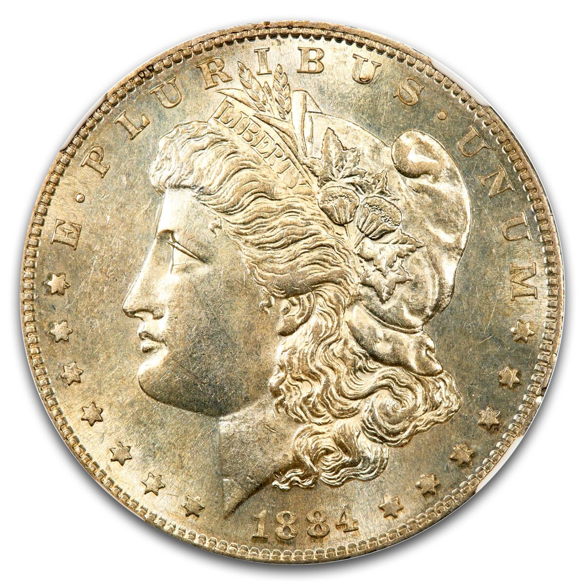 1884-S Morgan Dollar AU-58 NGC