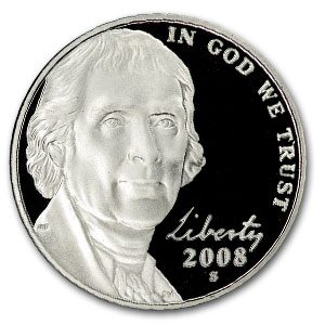 2008-S Jefferson Nickel Gem Proof