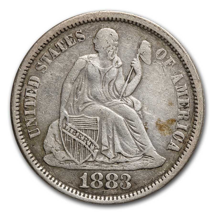 1883 Liberty Seated Dime VF