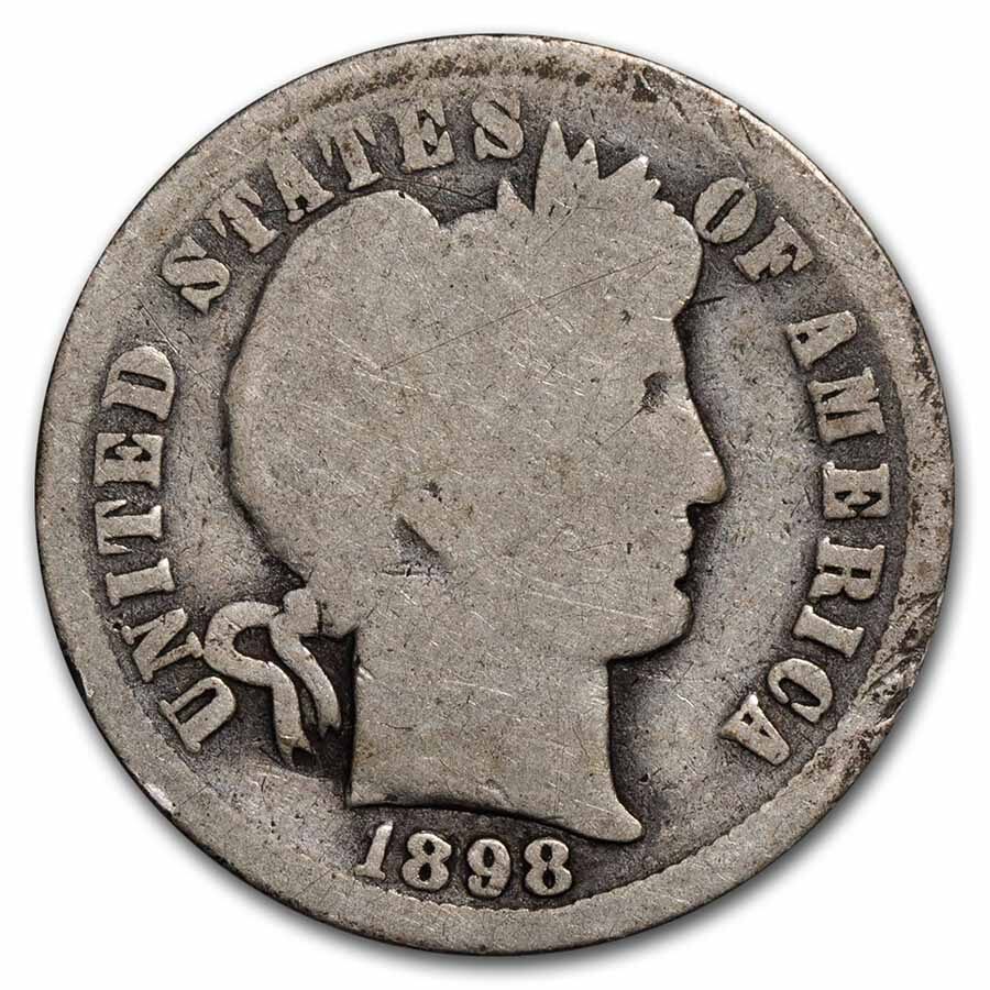 1898-O Barber Dime AG