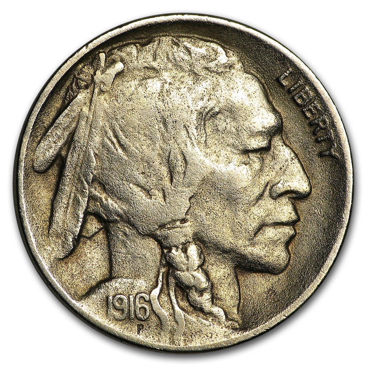 1916-D Buffalo Nickel XF Details