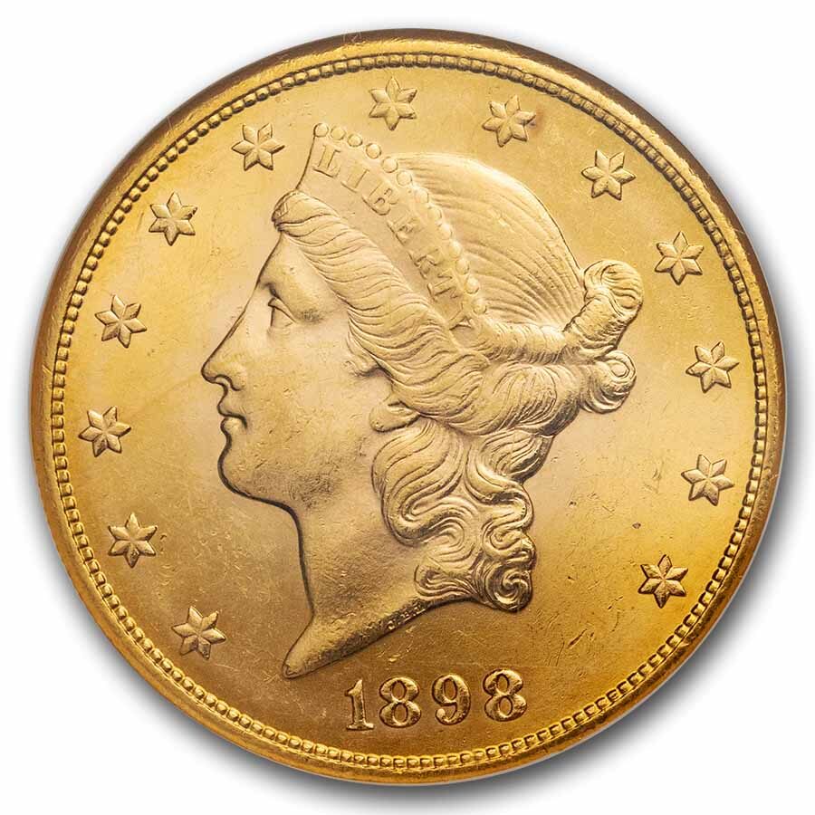 1898-S $20 Liberty Gold Double Eagle MS-63 NGC