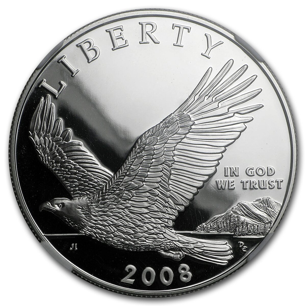 2008-P Bald Eagle $1 Silver Commem PF-70 NGC