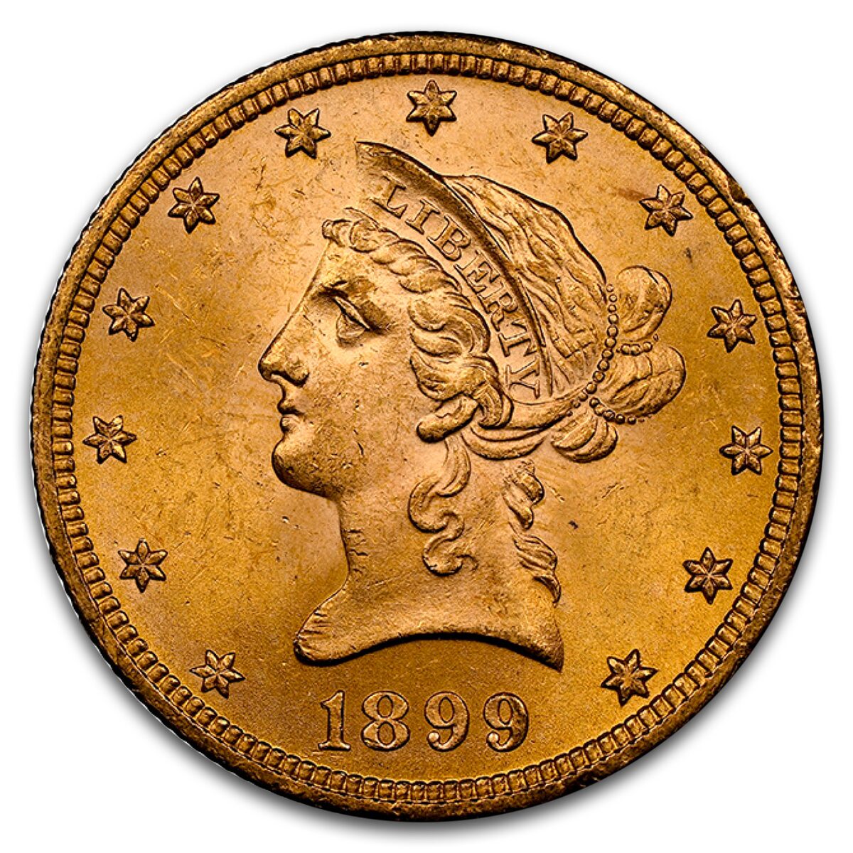 1899 $10 Liberty Gold Eagle MS-64 NGC