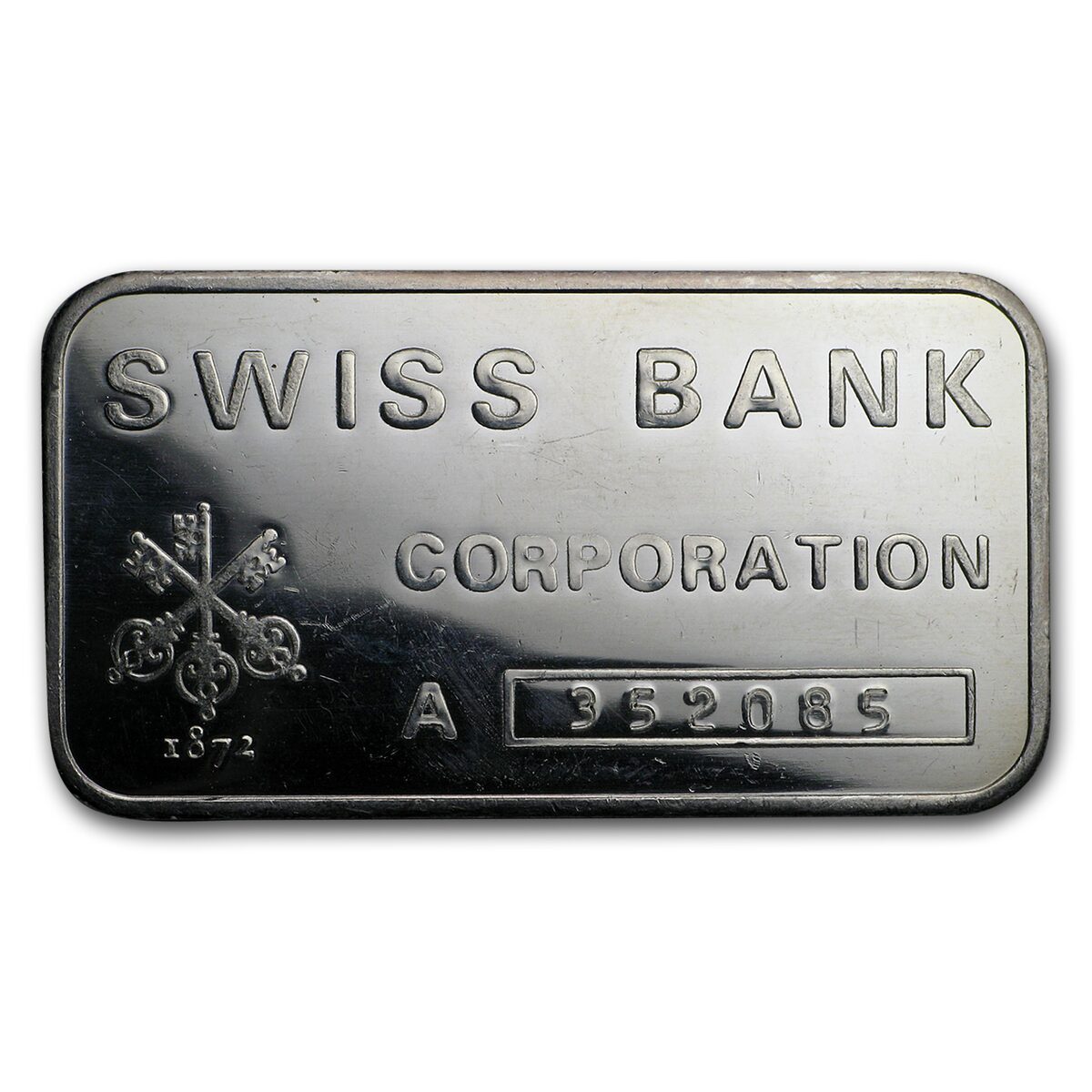 1 oz Silver Bar - Swiss Bank Corporation
