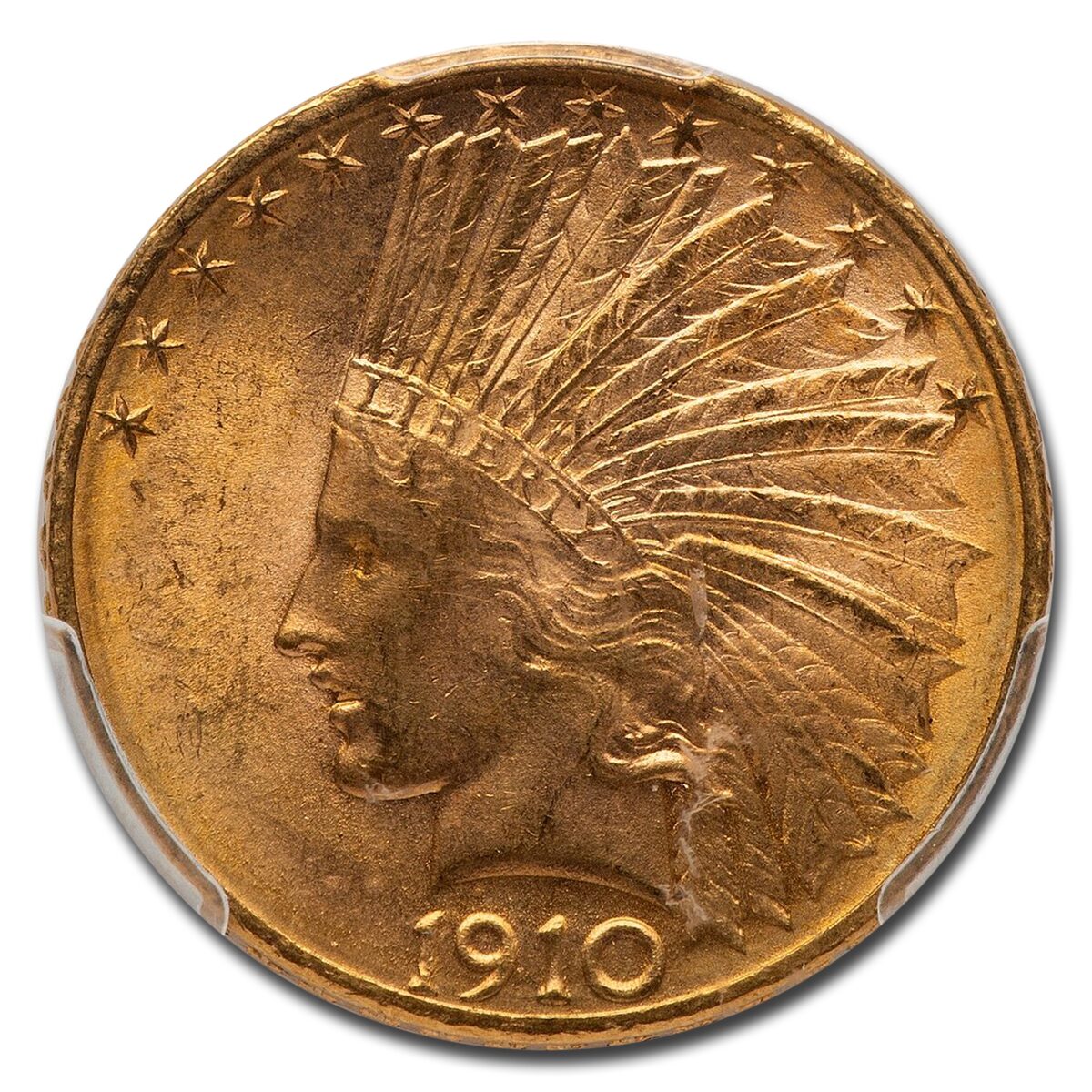 1910-D $10 Indian Gold Eagle MS-64 PCGS