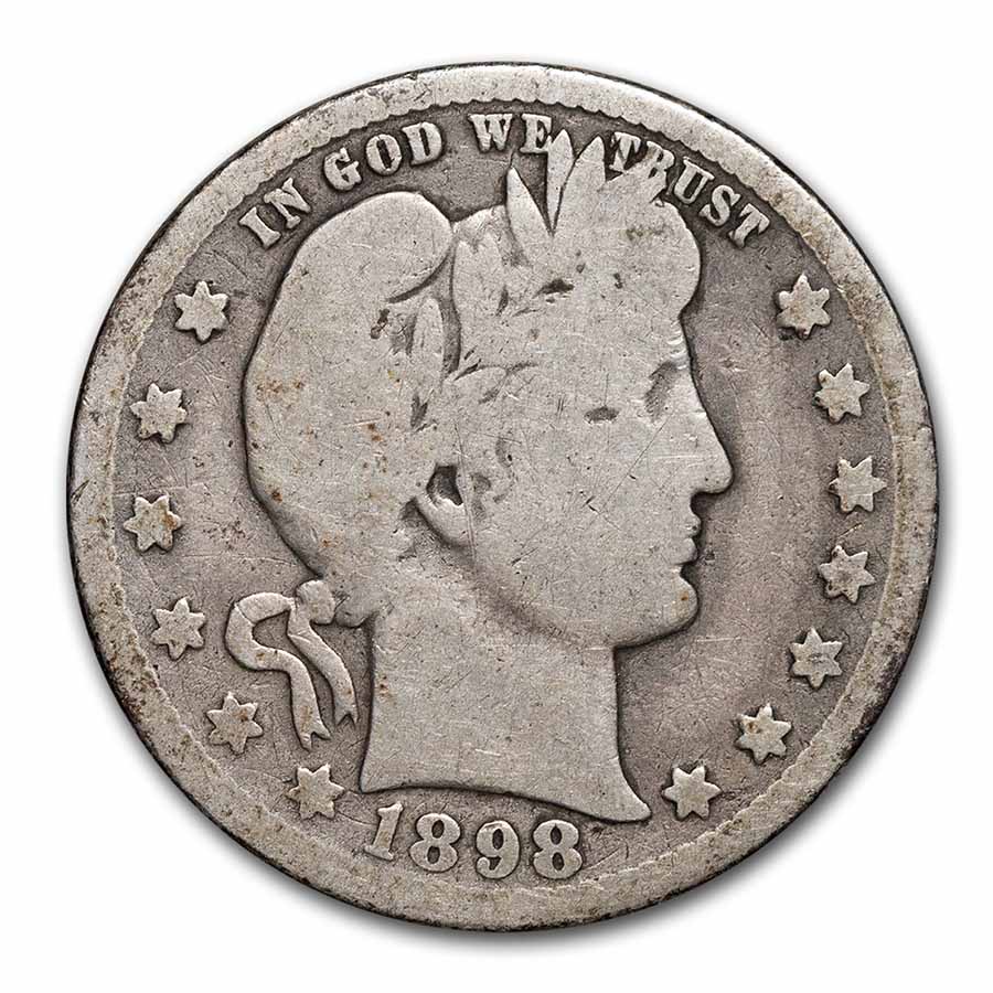 1898-O Barber Quarter VG
