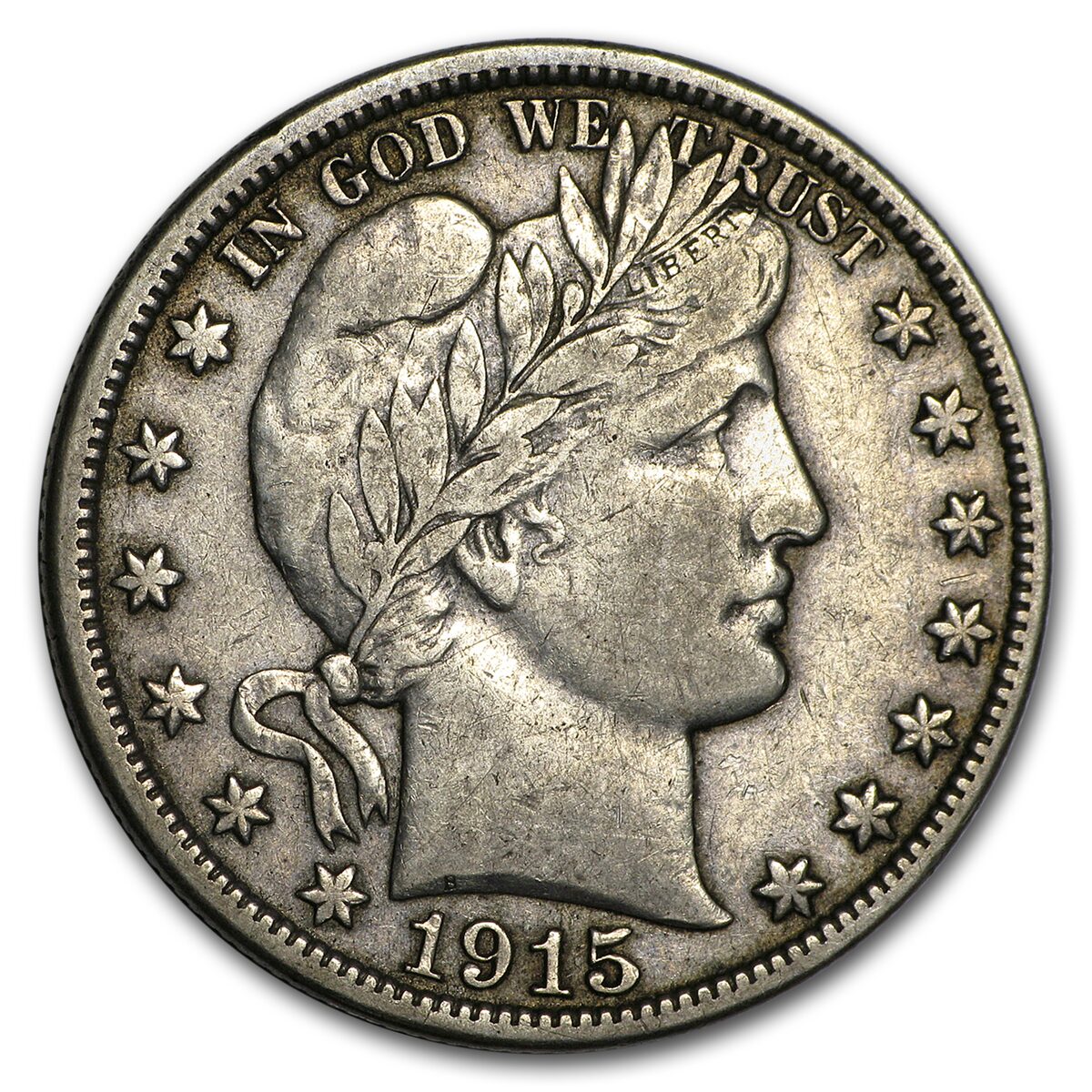 1915-D Barber Half Dollar VF