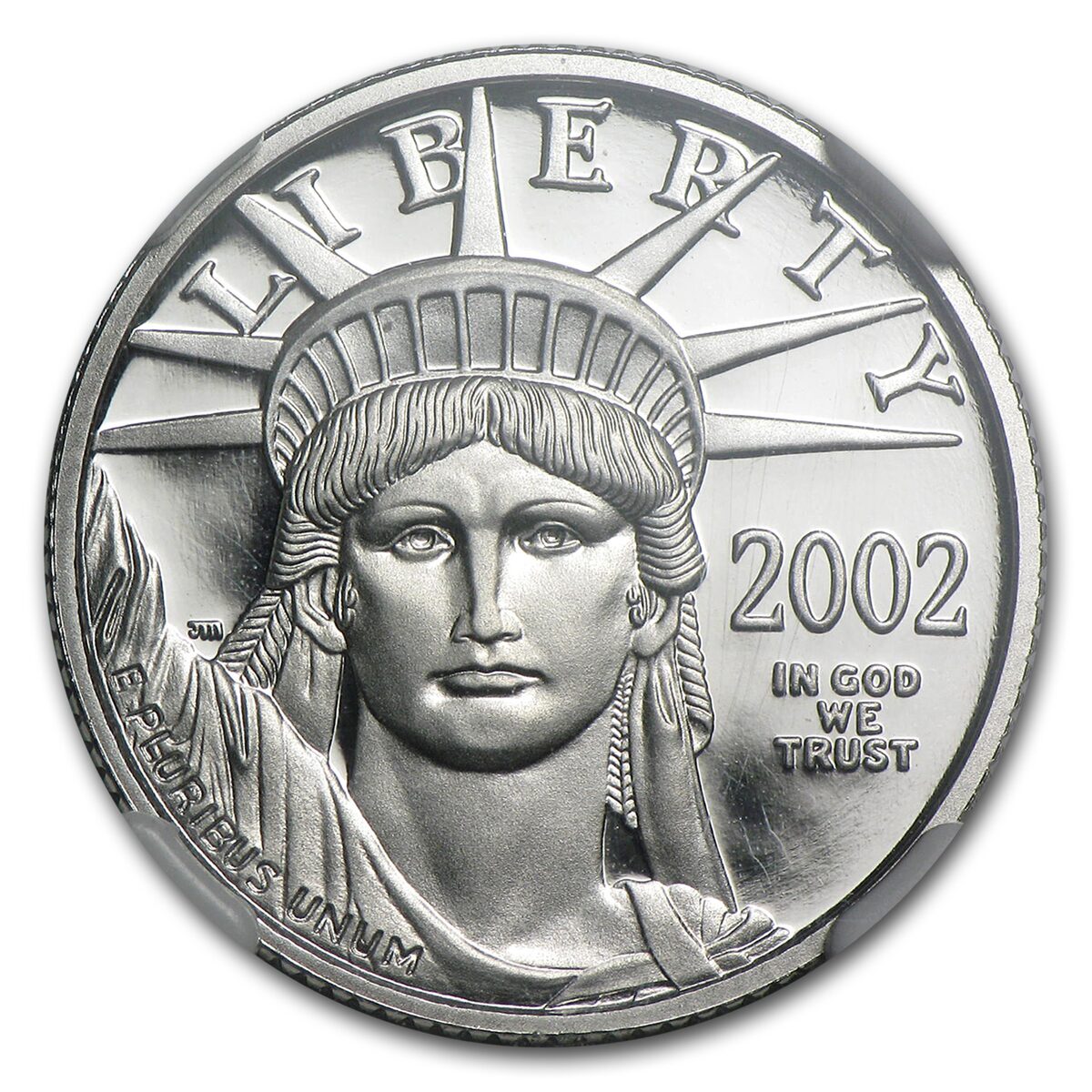 2002-W 1/4 oz Proof American Platinum Eagle PF-70 UCAM NGC