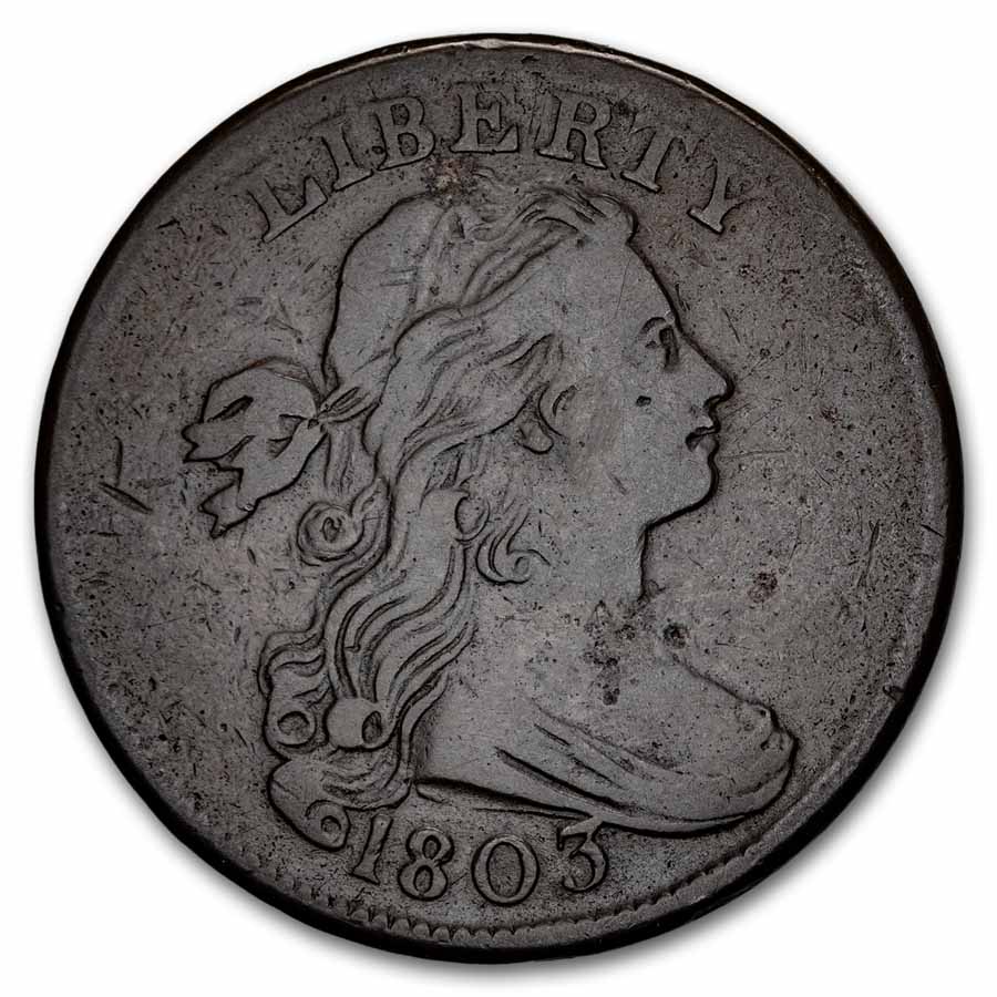 1803 Large Cent Sm Date/Sm Fraction VF