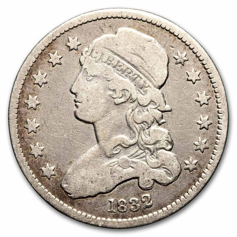 1832 Capped Bust Quarter Fine