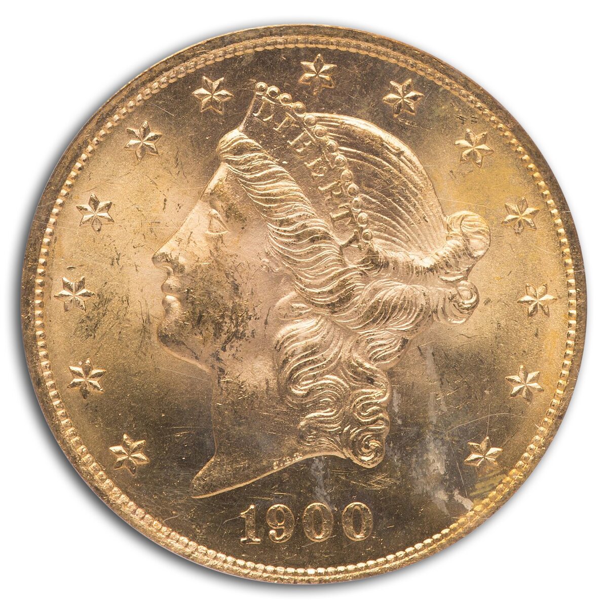 1900 $20 Liberty Gold Double Eagle MS-63 PCGS