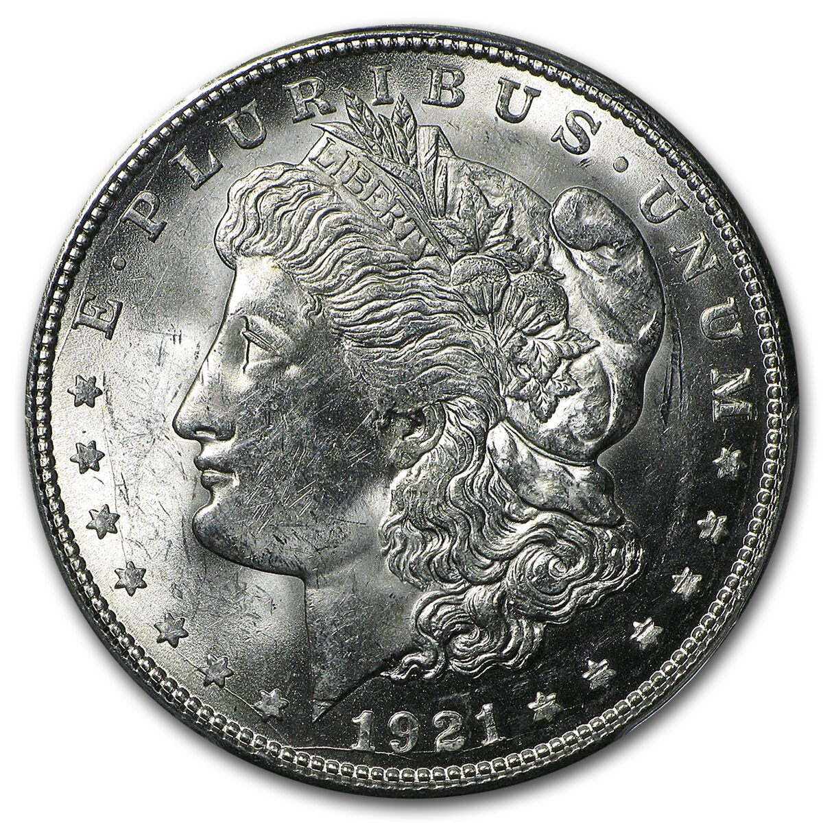 1921-D Stage Coach Morgan Dollar BU PCGS