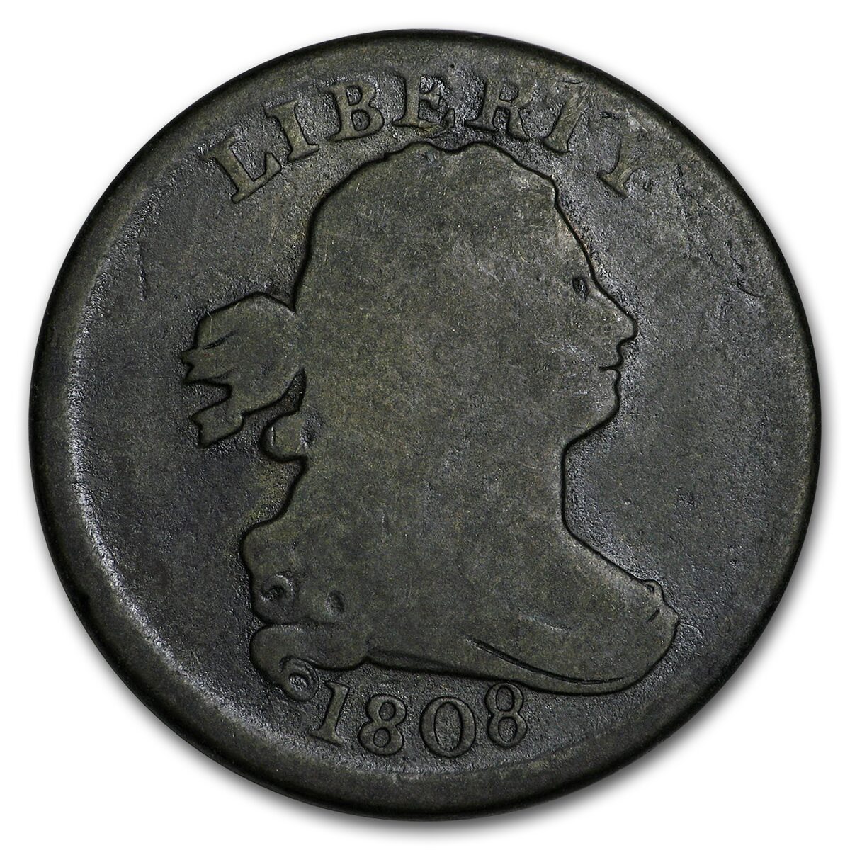 1808 Half Cent Good