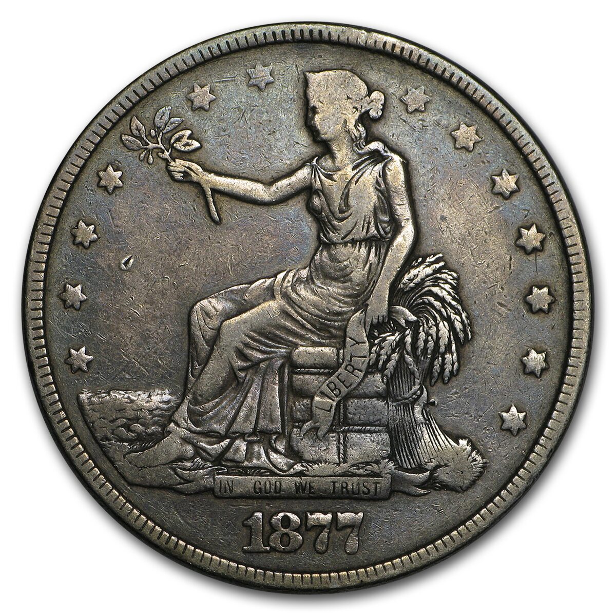 1877 Trade Dollar XF
