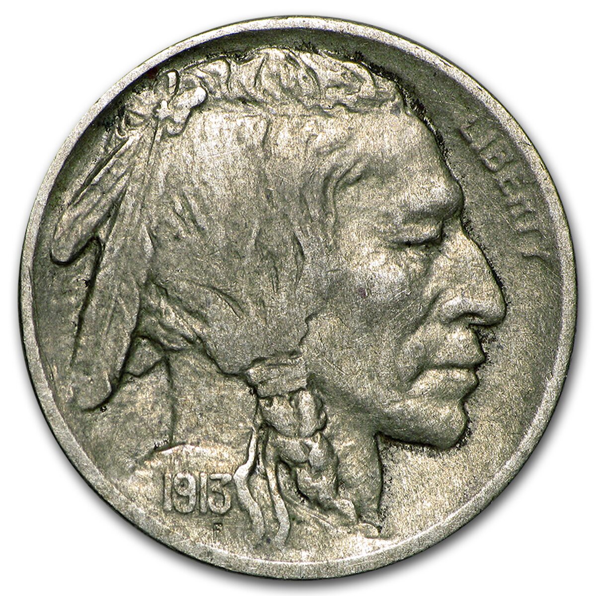 1913-S Type-II Buffalo Nickel XF