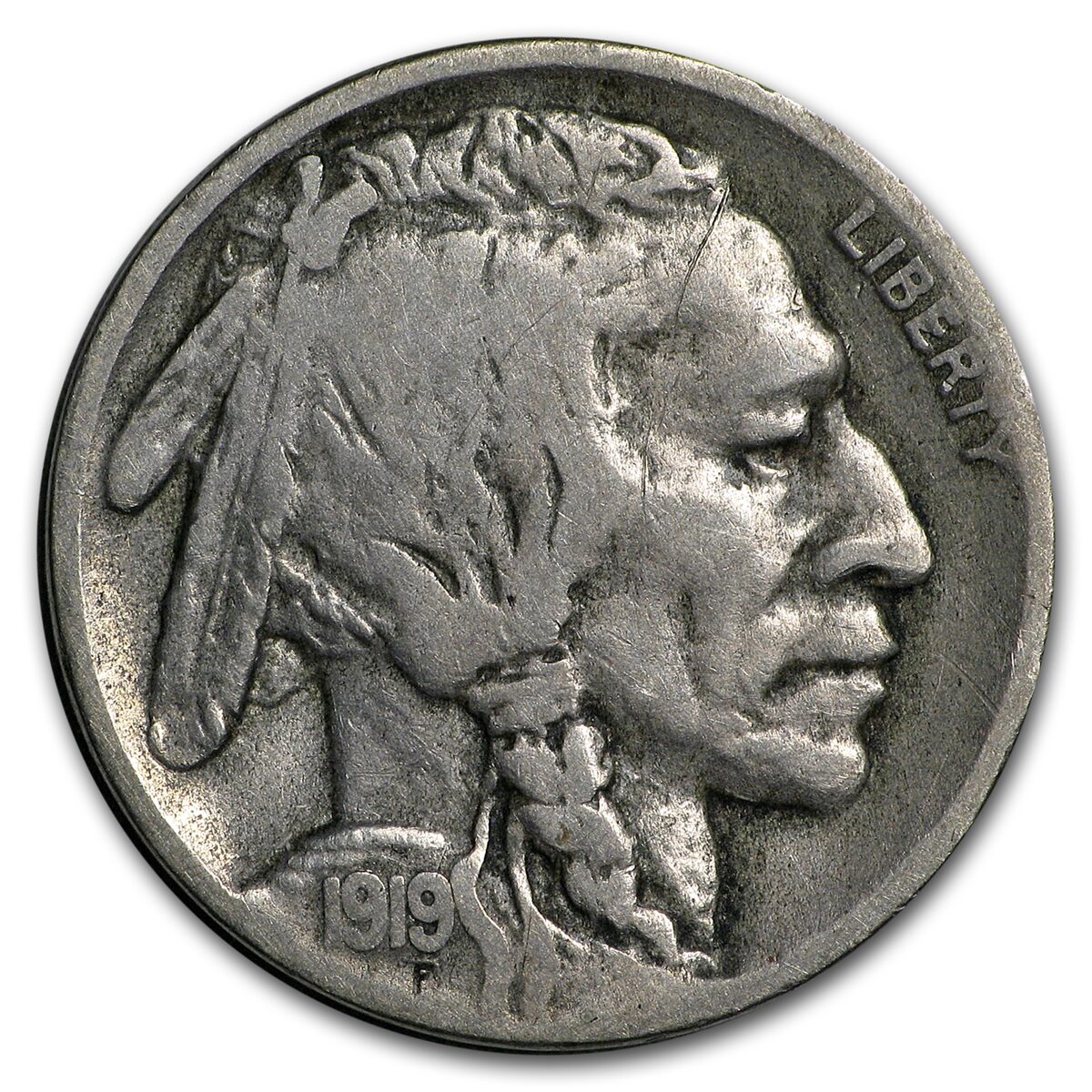 1919-D Buffalo Nickel VF