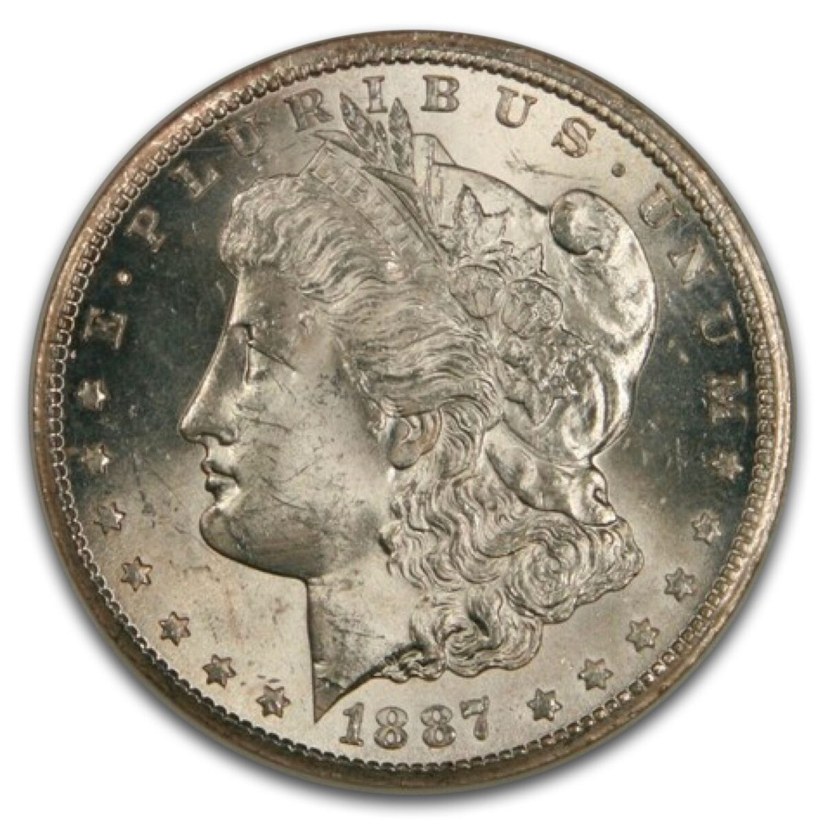 1887-S Morgan Dollar MS-64 NGC
