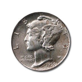 1939-D Mercury Dime MS-66 NGC