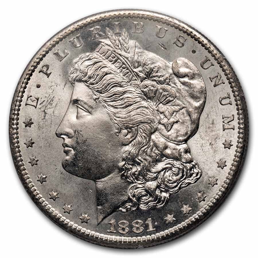 1878-1904 Morgan Dollars MS-65 PCGS (Old Rattler Holders)