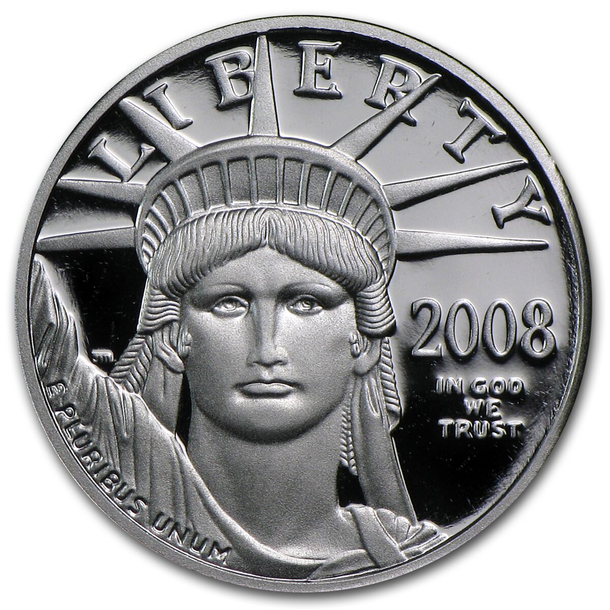 2008-W 1/10 oz Proof American Platinum Eagle (w/Box & COA)