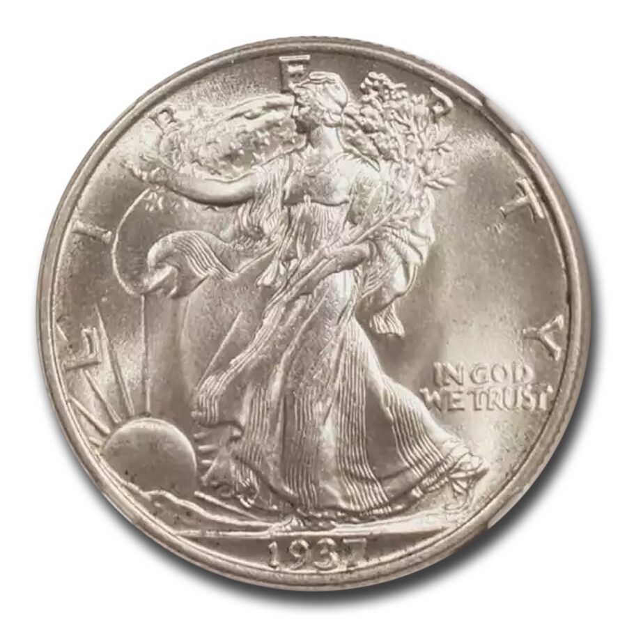 1937 Walking Liberty Half Dollar MS-64 NGC
