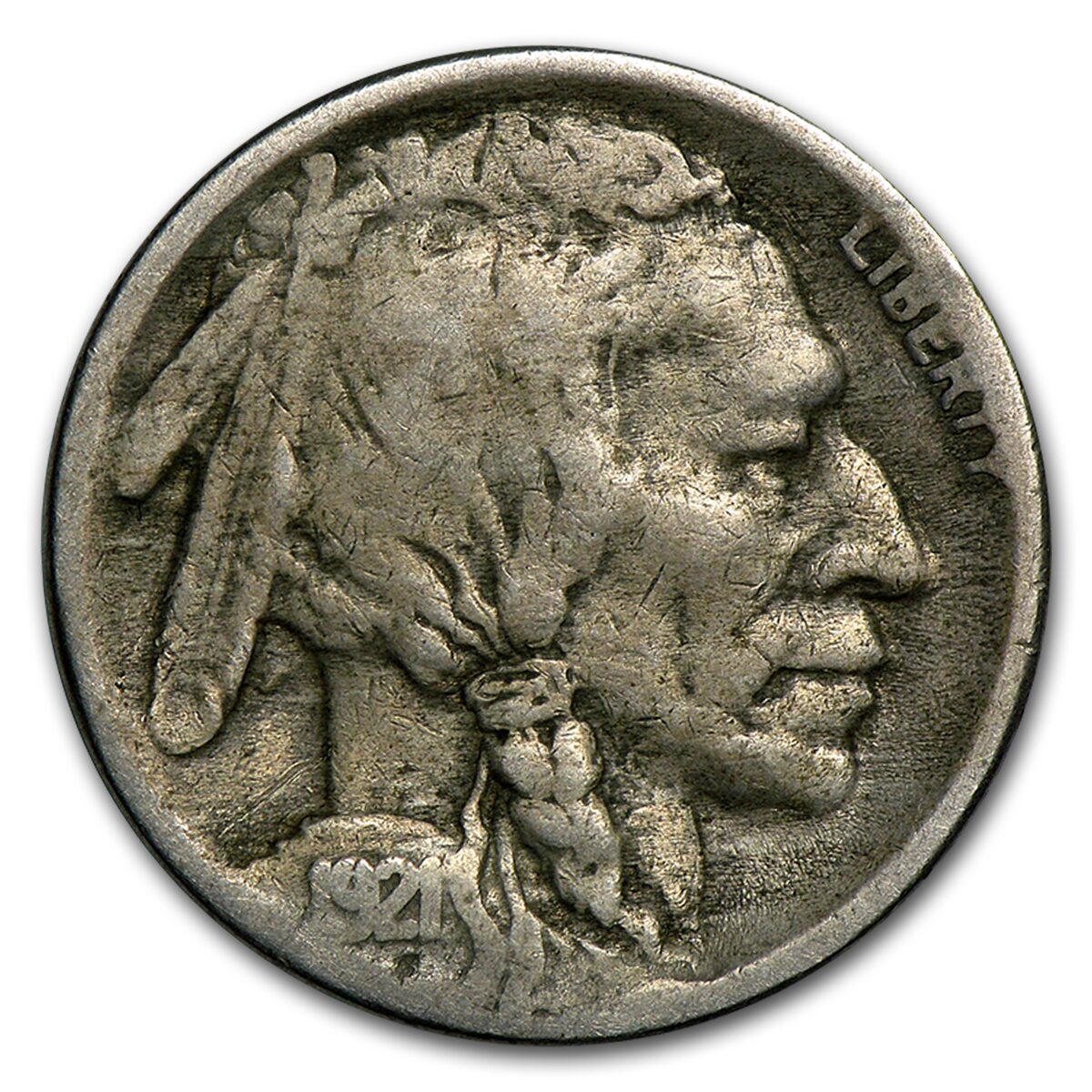 1921-S Buffalo Nickel VF