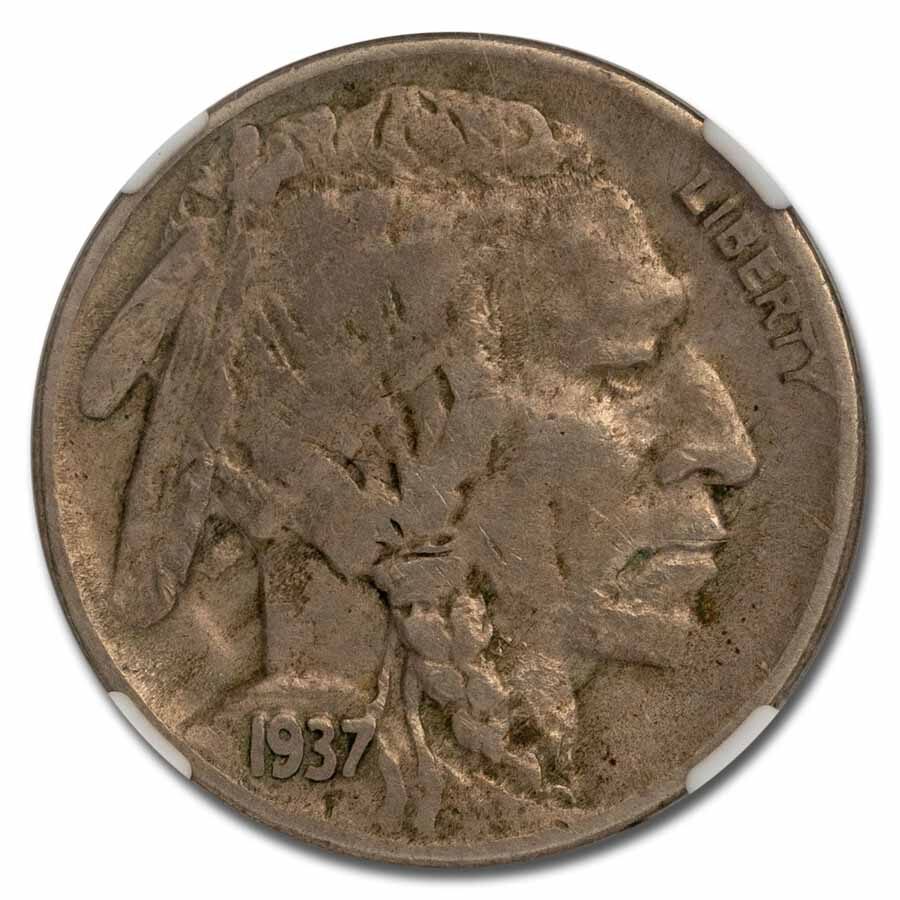 1937-D 3 Legged Buffalo Nickel VF-30 NGC