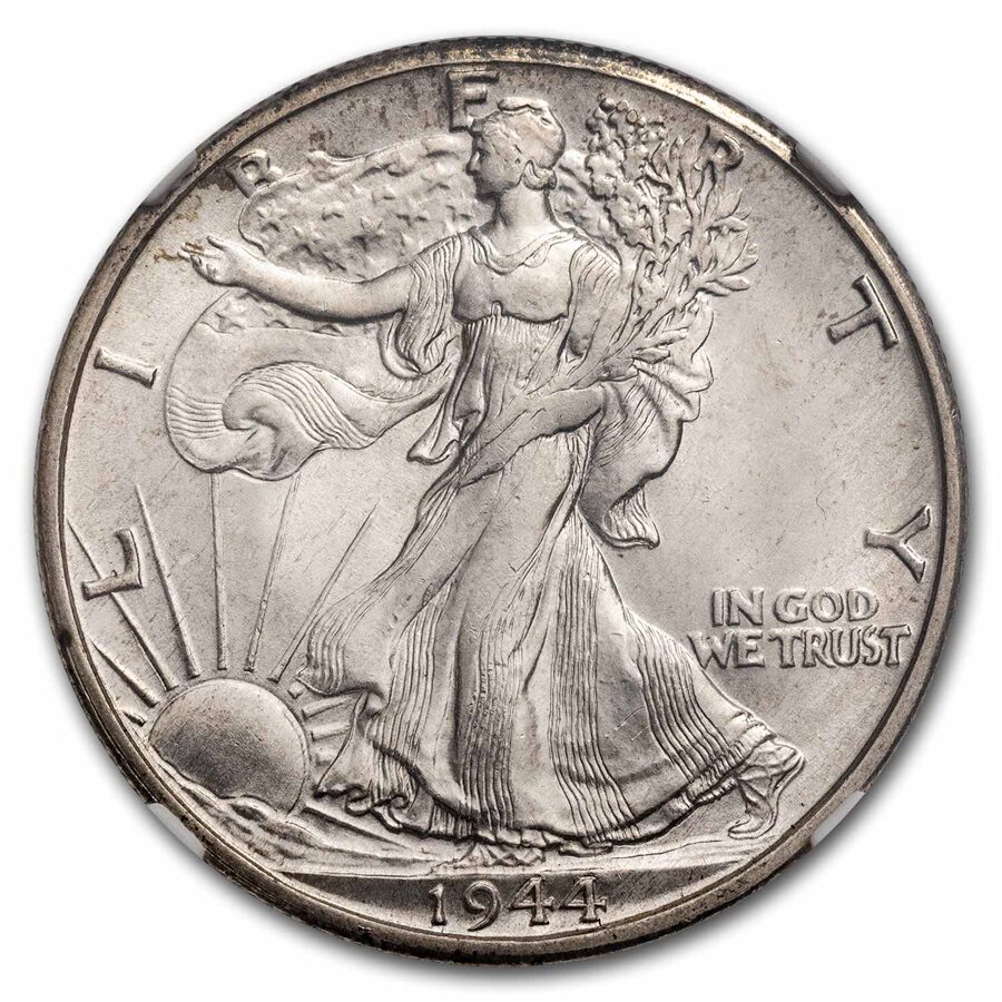 1944-D Walking Liberty Half Dollar MS-66 NGC