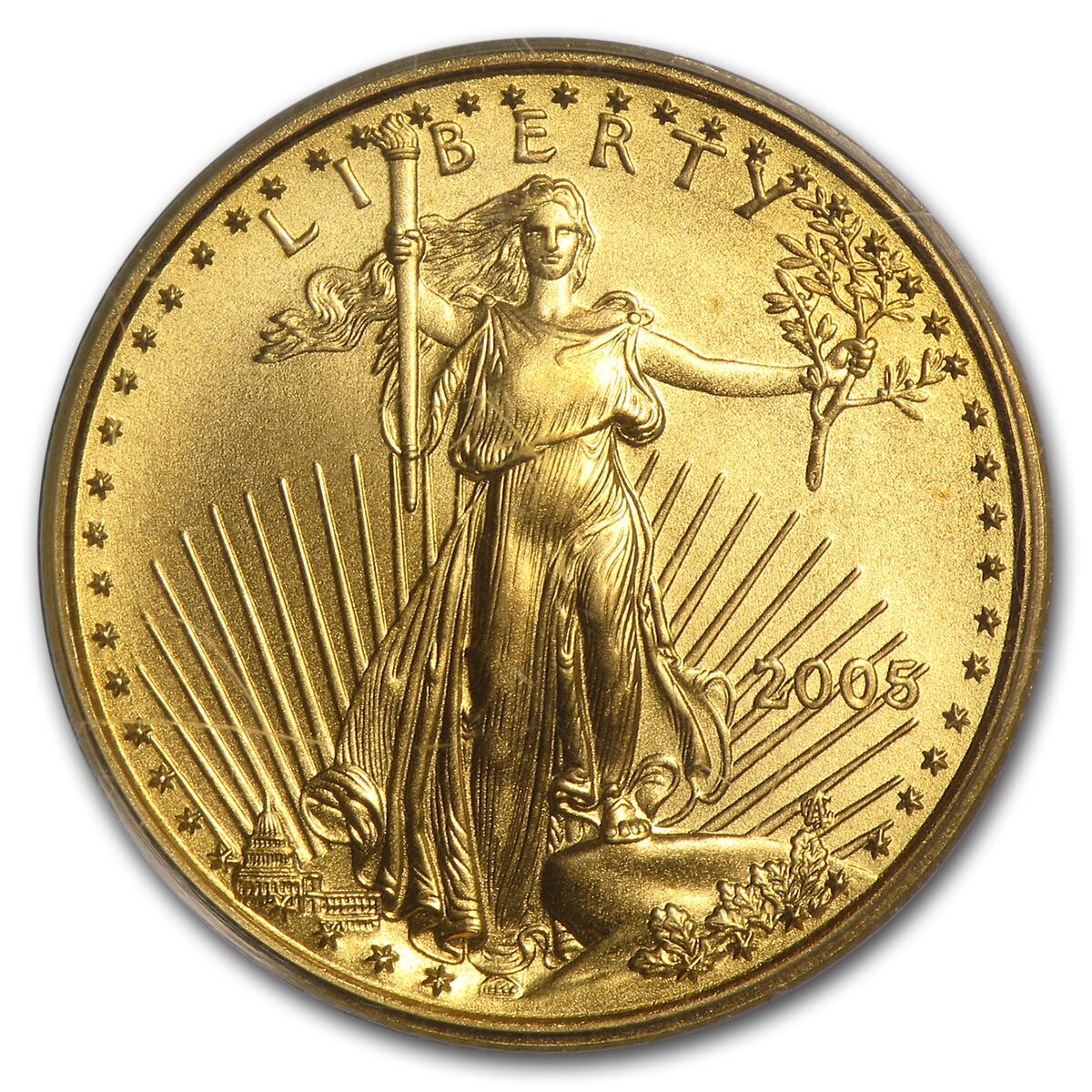 2005 1/4 oz American Gold Eagle MS-70 PCGS (FS)