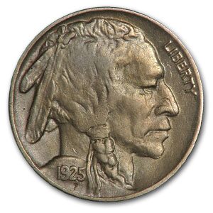 1925 Buffalo Nickel AU