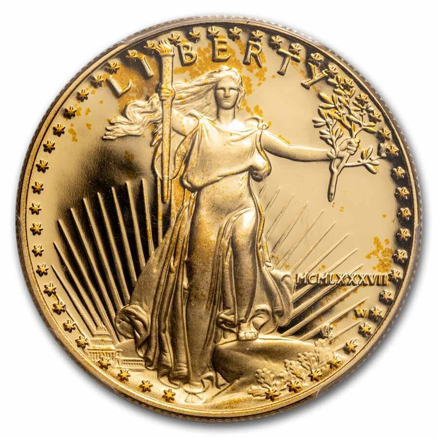 1987-W 1 oz Proof American Gold Eagle PR-70 PCGS