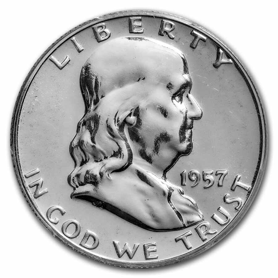 1957 Franklin Half Dollar PR-66 PCGS