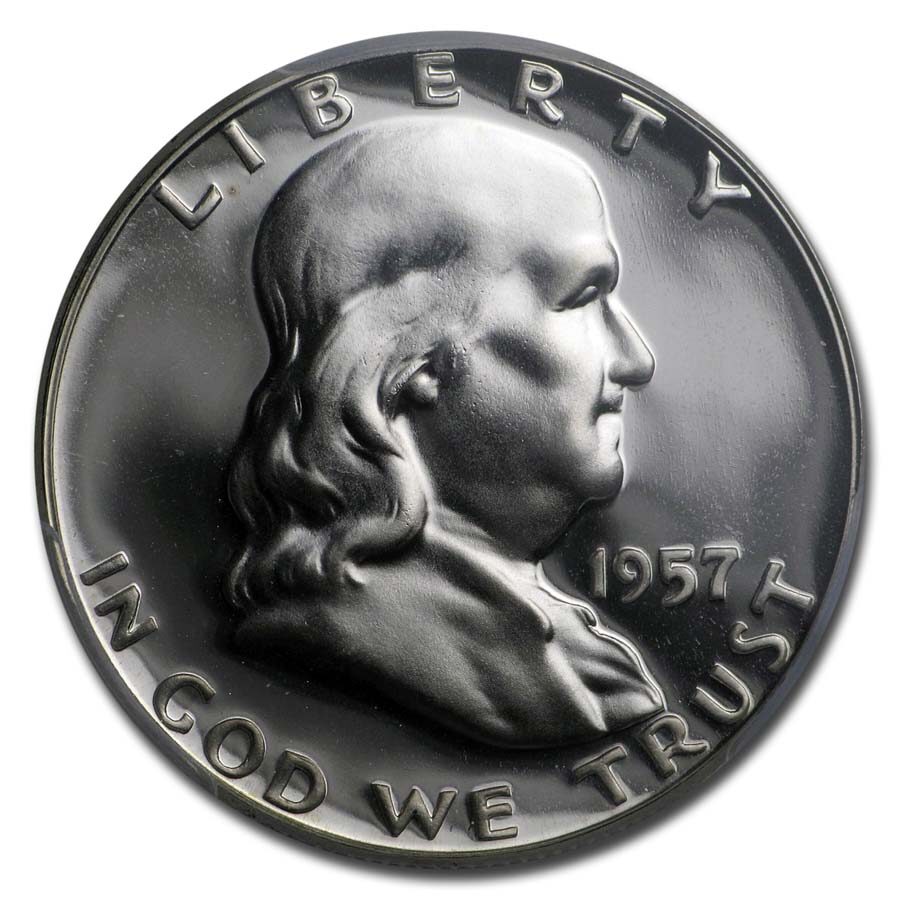 1957 Franklin Half Dollar PR-67 PCGS