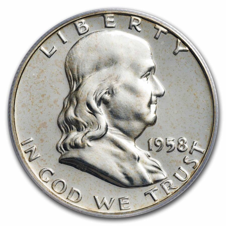 1958 Franklin Half Dollar PR-65 PCGS