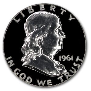 1961 Franklin Half Dollar PR-67 PCGS