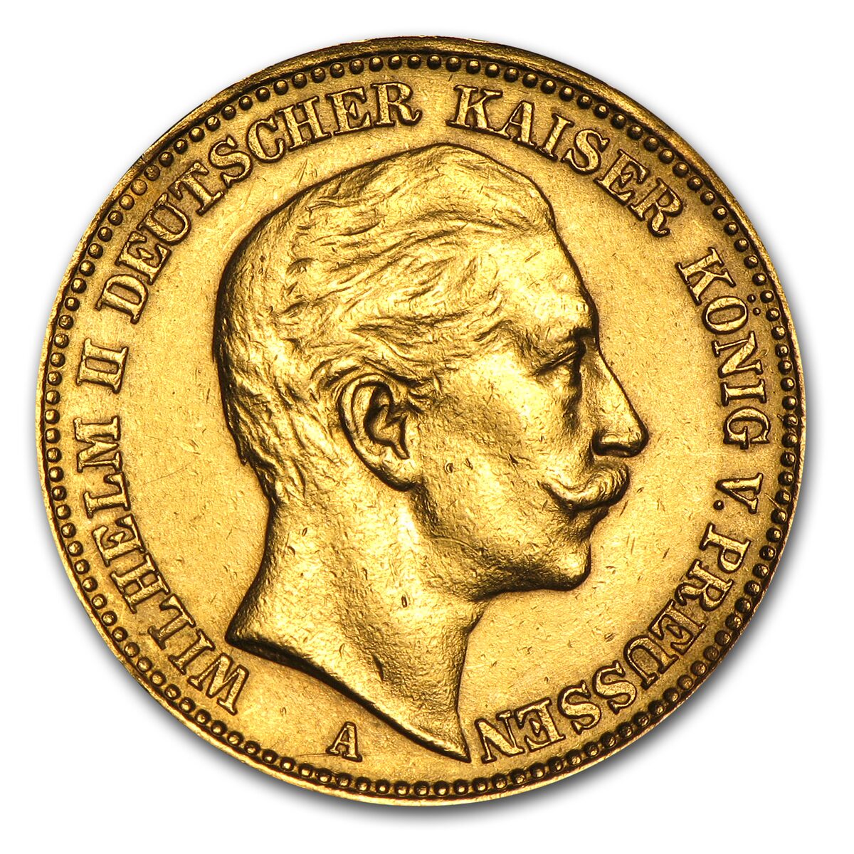 1872-1912 Germany Gold 20 Marks Prussia Avg Circ (Scruffy)