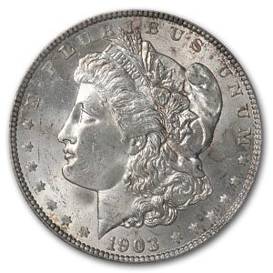 1903-O Morgan Dollar MS-63 PCGS (Old Rattler Holder)