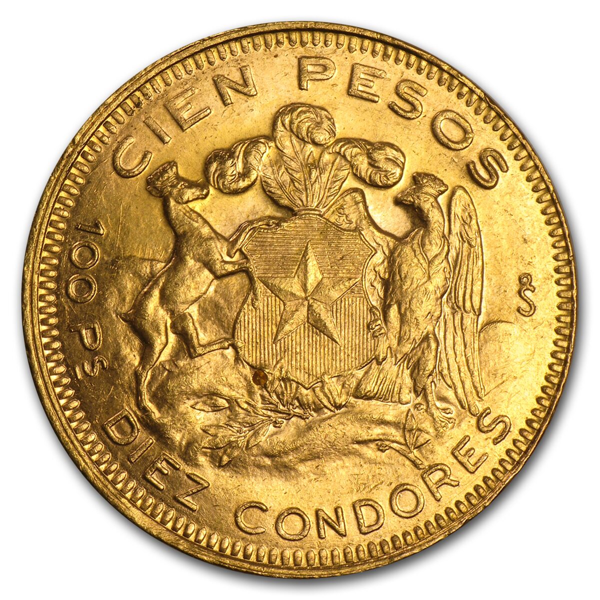 Chile Gold 100 Pesos (Random) AU