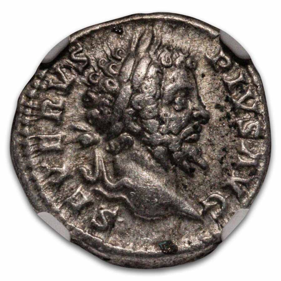 Roman AR Denarius Sept. Severus (193-211 AD) VF NGC (Random Coin)