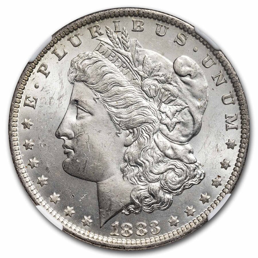 1883-O Morgan Dollar MS-63 NGC