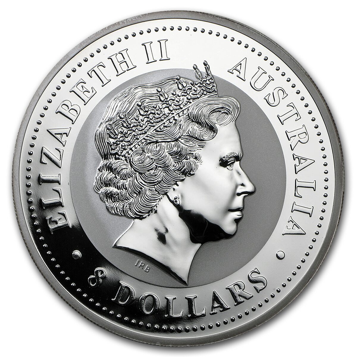 2006 Australia 5 oz Silver Year of the Dog BU (Colorized)