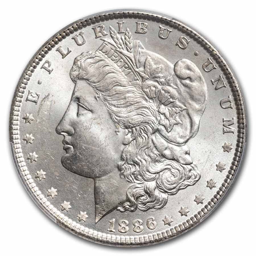 1886 Morgan Dollar MS-64 PCGS