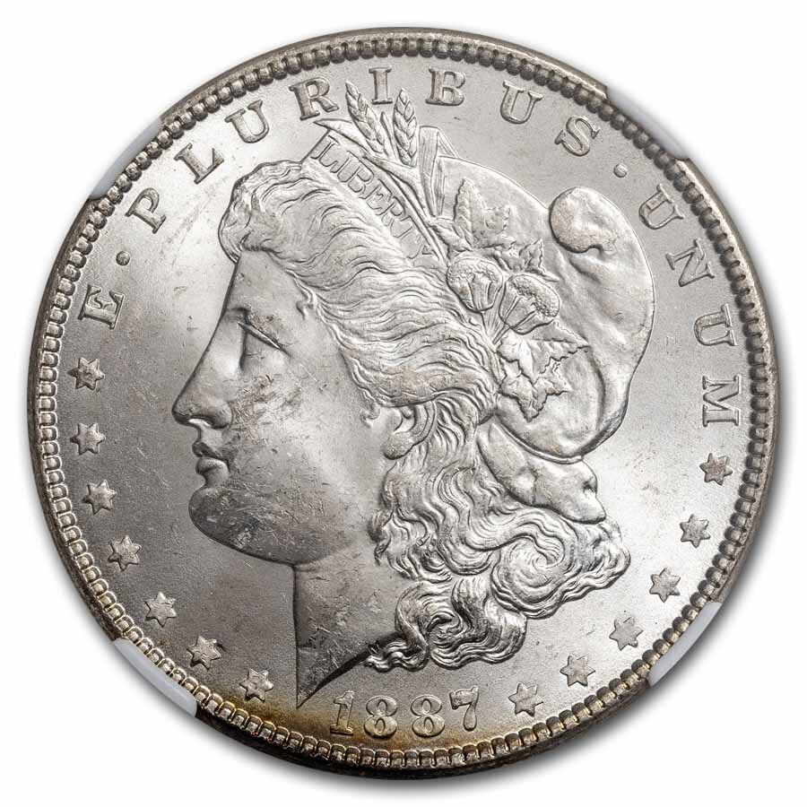 1887 Morgan Dollar MS-63 NGC