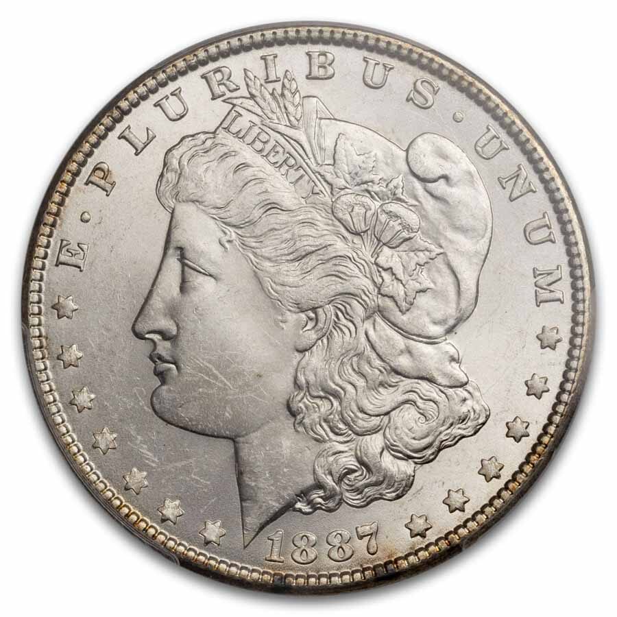 1887 Morgan Dollar MS-63 PCGS