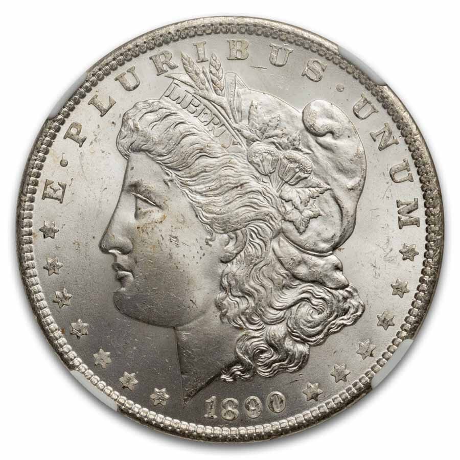 1890 Morgan Dollar MS-63 NGC