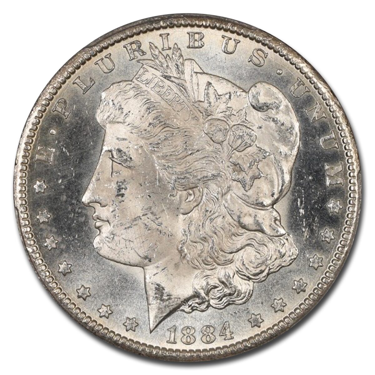 1884-CC Morgan Dollar MS-63 PL PCGS