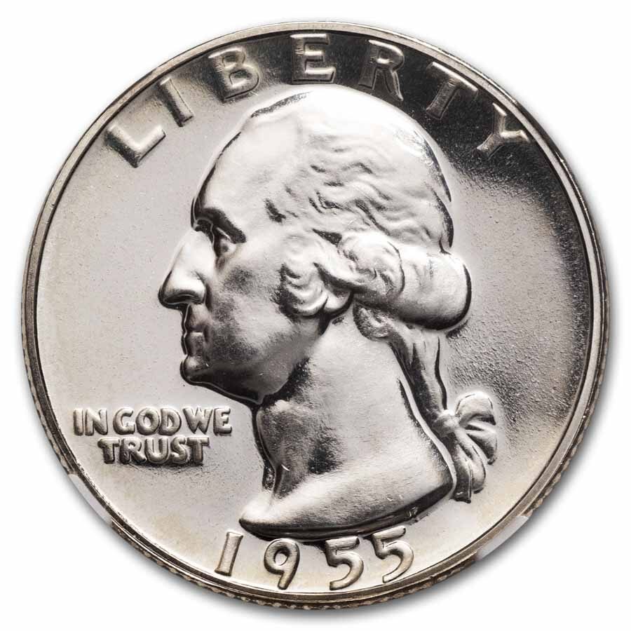 1955 Washington Quarter PF-66 NGC