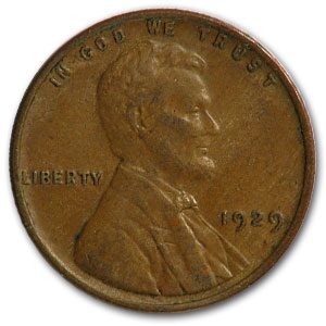 1929 Lincoln Cent AU