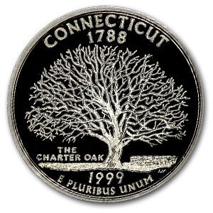 1999-S Connecticut State Quarter Gem Proof